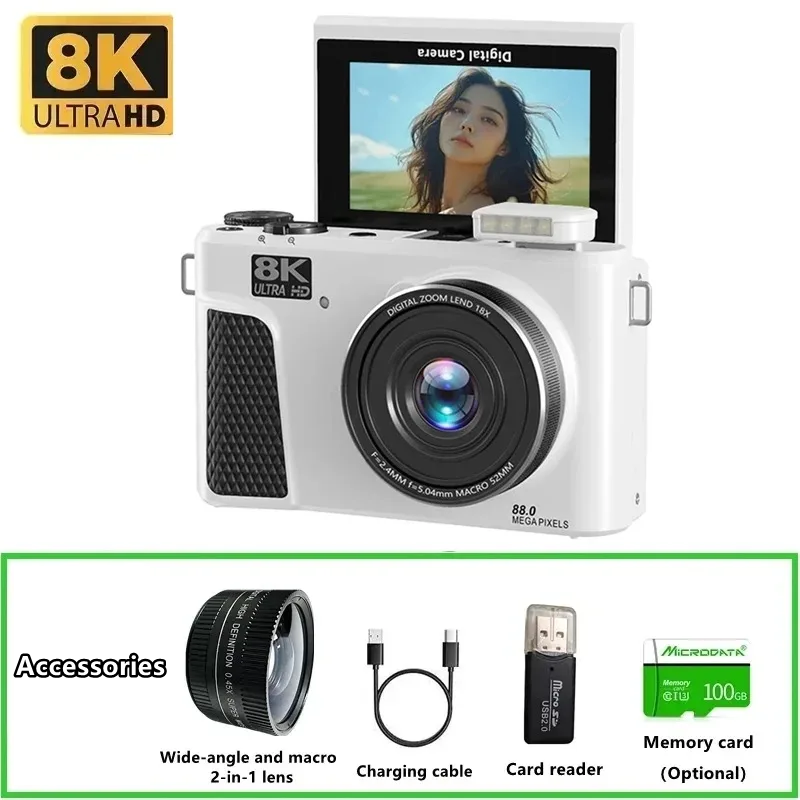 Electronics Home Gadgets - WD300 8K Digital Camera 88MP video