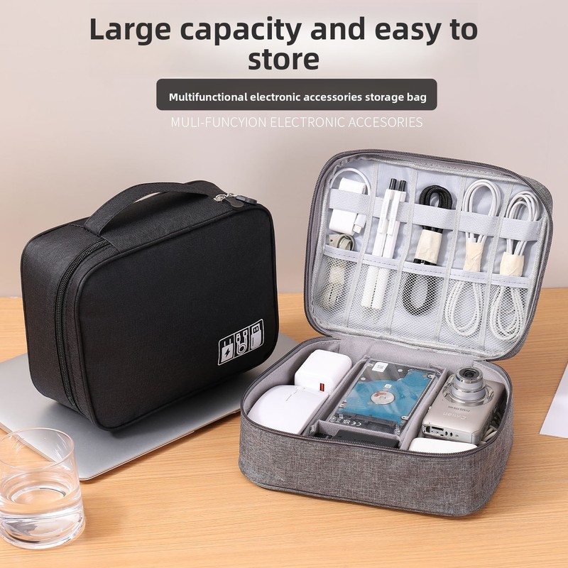 Electronics And Gadgets With A - Travel Electronic Storage Bag Multifunctional Layered