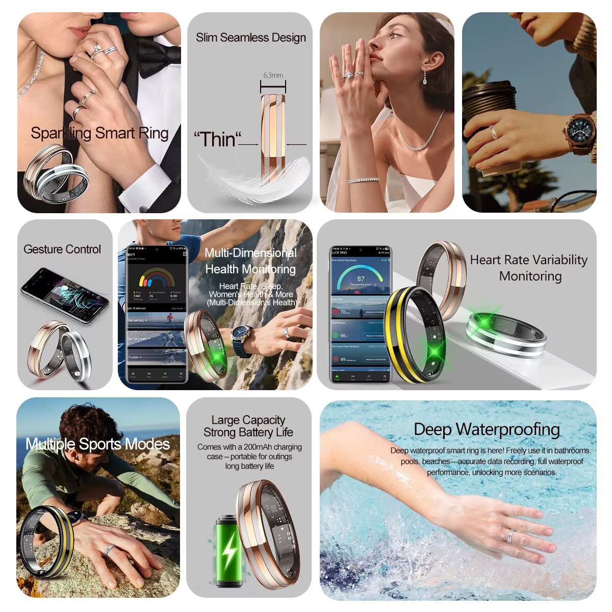 2026 Smart Ring For Men Women  - Smart Ring Health recension och pris