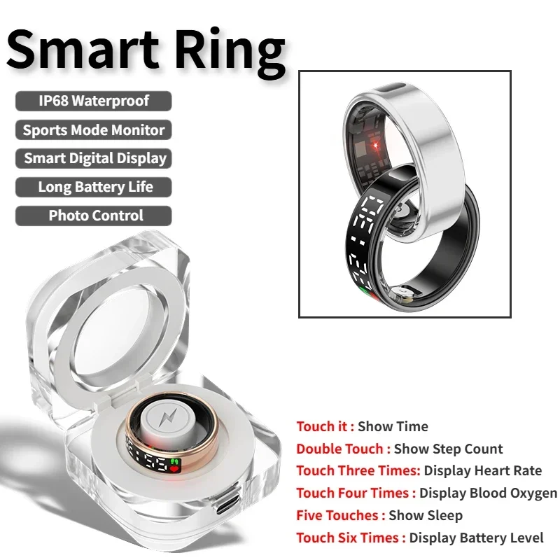 SR08 Smart Ring For Men Women  - Smart Ring Health recension och pris