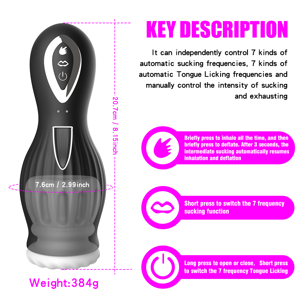 Automatic Sucking Tongue Licki - Electronics Gadgets For Women recension och pris