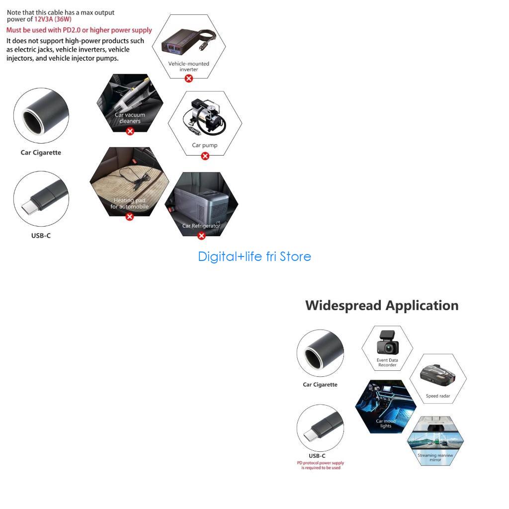 E06D USB C Male to 12V Female  - Electronics And Gadgets With C recension och pris