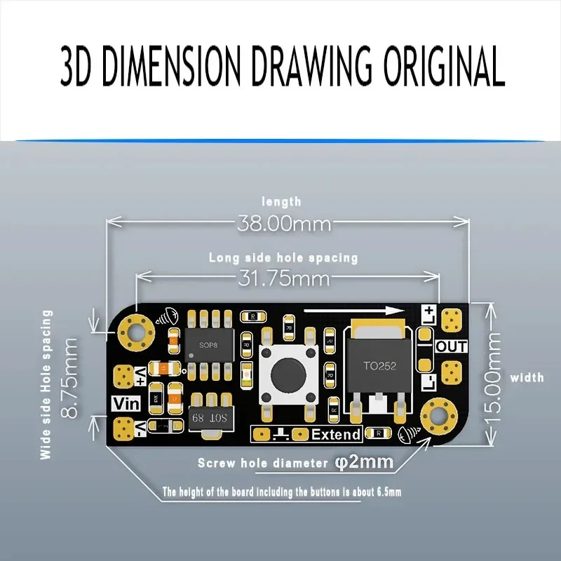 Micro Button Dimming Board Key - Electronics & Gadgets Icon recension och pris