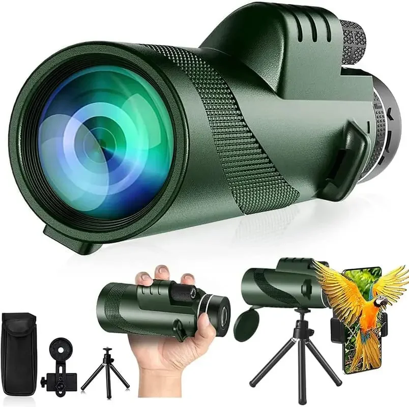 80x100 HD Monocular for Smartp - Auto Tracking Tripod recension och pris